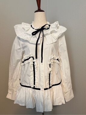 Simone Rocha Ruffle Bow Blouse